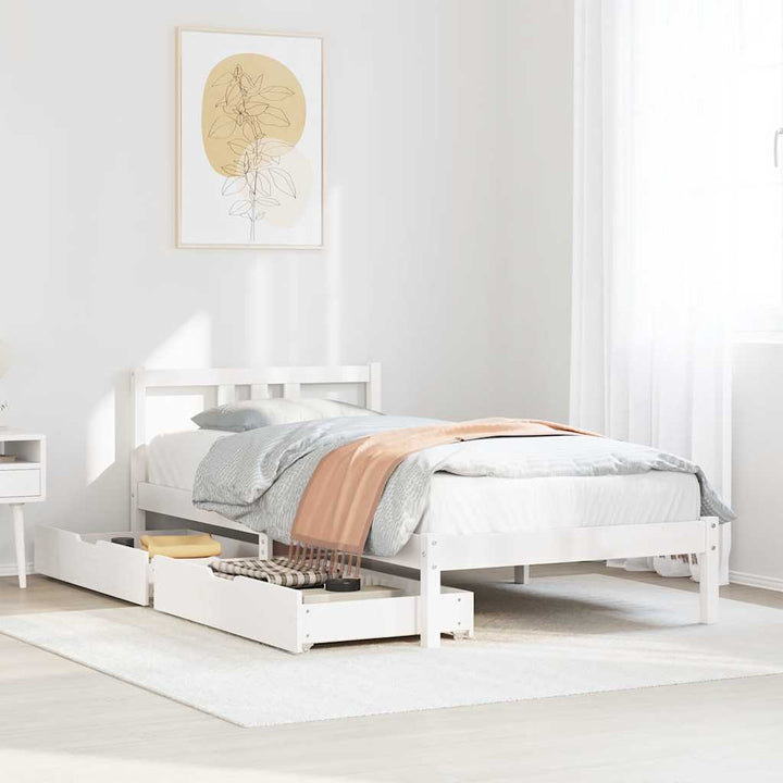 Cadre De Lit Sans Matelas Bois De Pin Massif