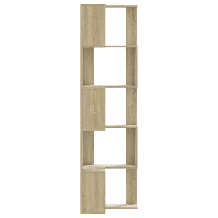 Bibliothèque D'angle À 5 Niveaux Bois D'ingénierie