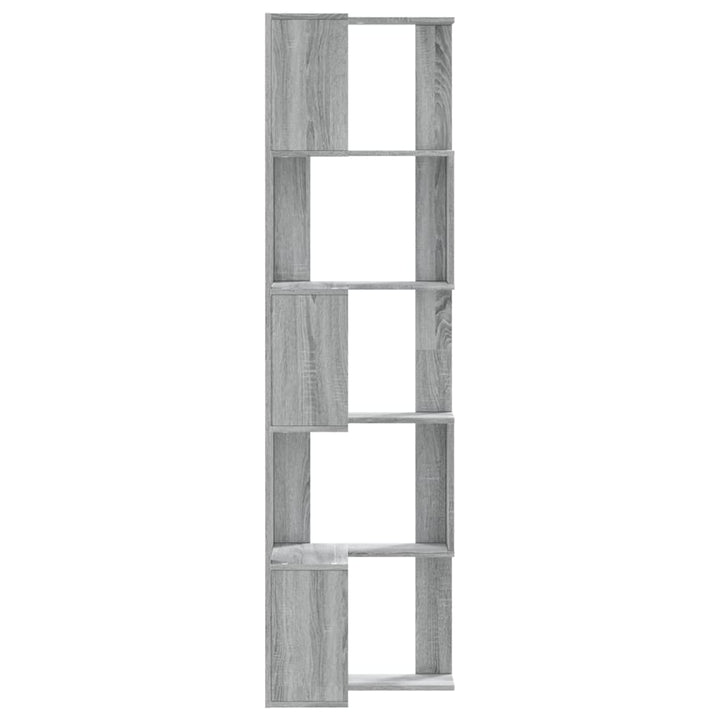 Bibliothèque D'angle À 5 Niveaux Bois D'ingénierie