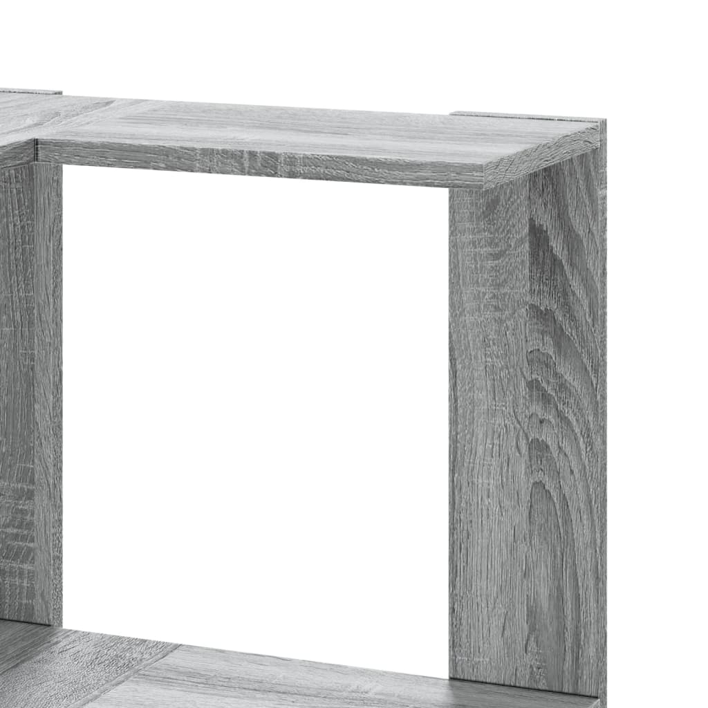 Bibliothèque D'angle À 5 Niveaux Bois D'ingénierie