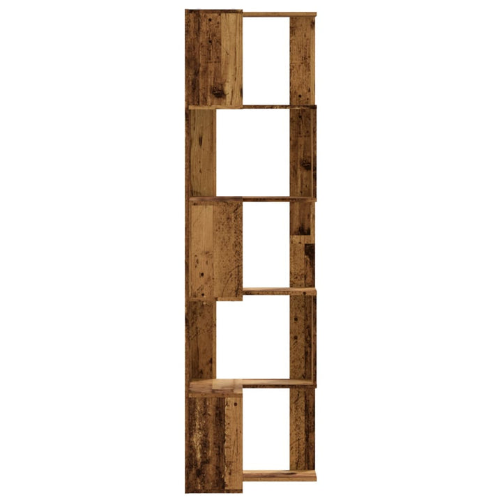 Bibliothèque D'angle À 5 Niveaux Bois D'ingénierie