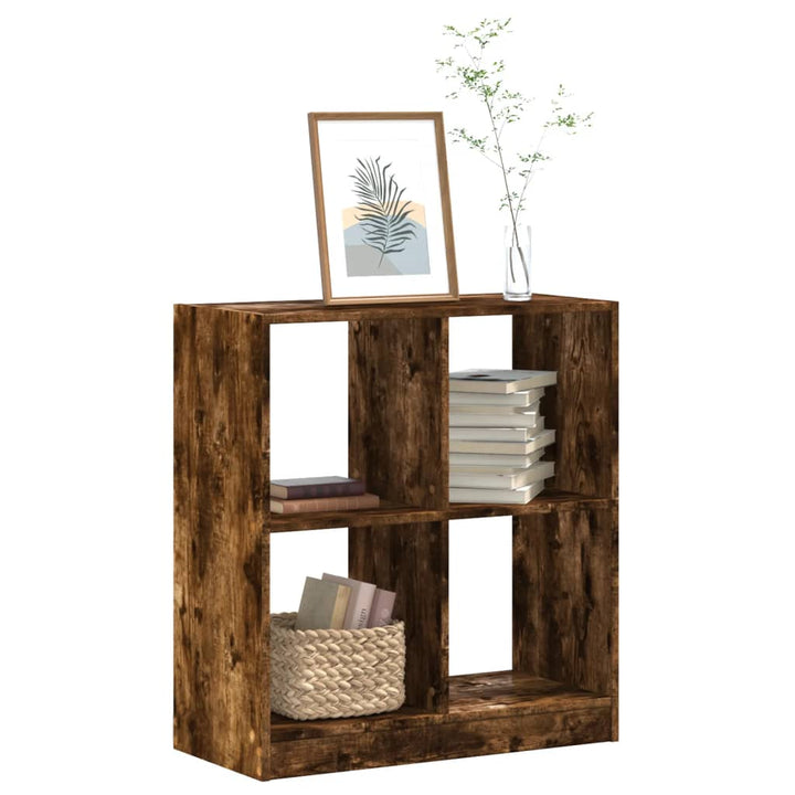Bibliothèque 102X32X Bois D'ingénierie Chêne Fumé