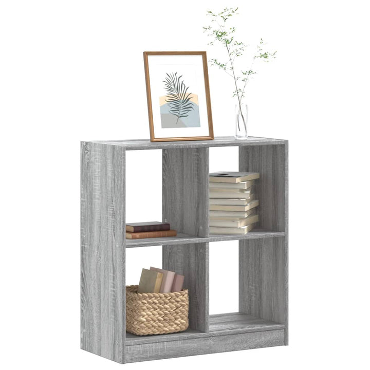 Bibliothèque 102X32X Bois D'ingénierie Sonoma Gris