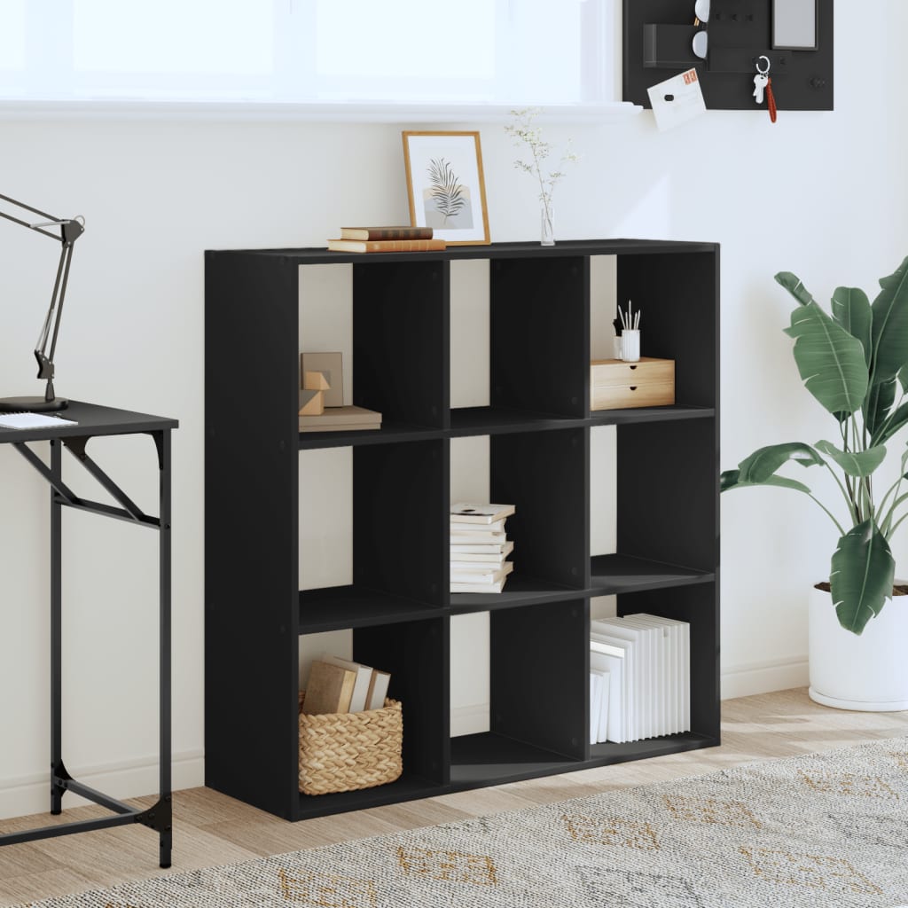 Bibliothèque 102X32X Bois D'ingénierie Noir
