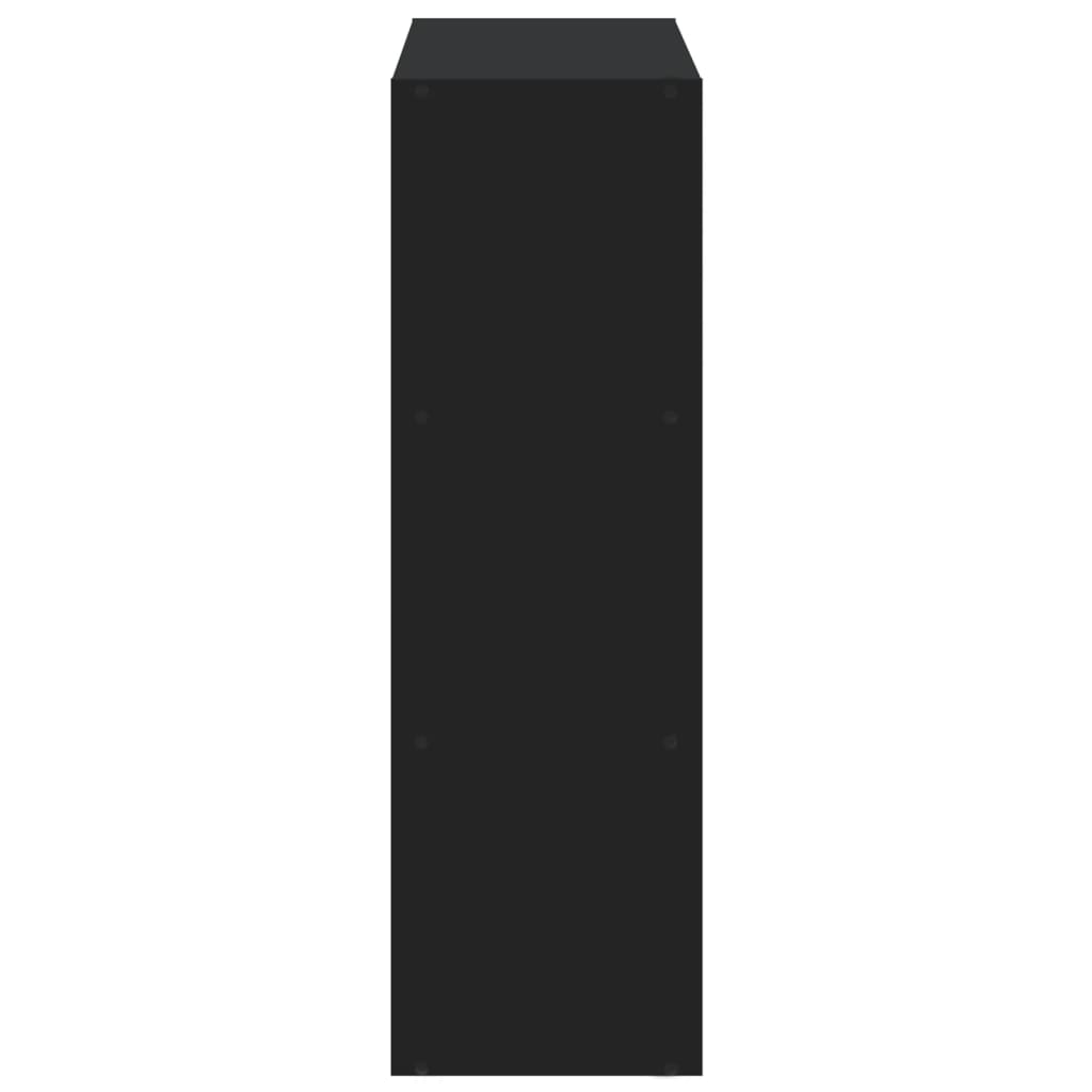 Bibliothèque 102X32X Bois D'ingénierie Noir