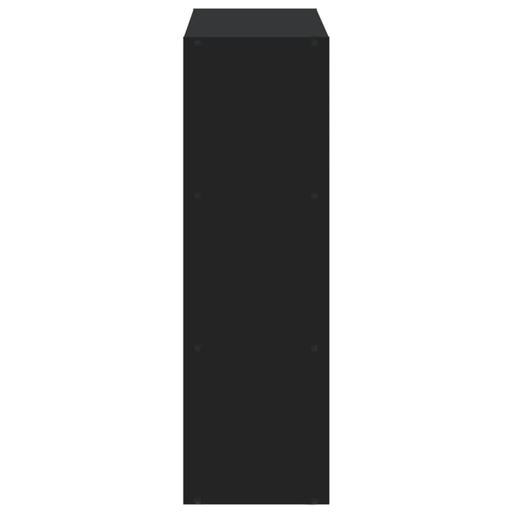 Bibliothèque 102X32X Bois D'ingénierie Noir