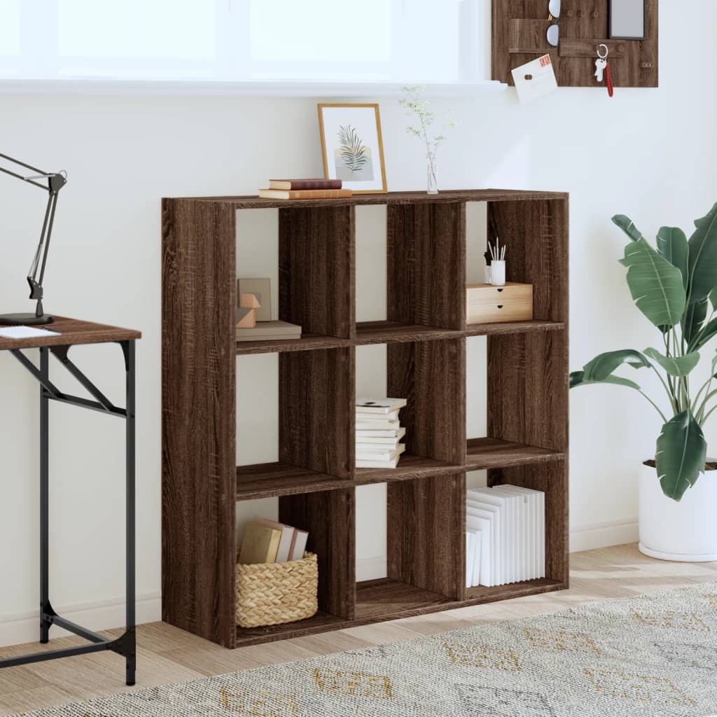 Bibliothèque 102X32X Bois D'ingénierie Chêne Marron