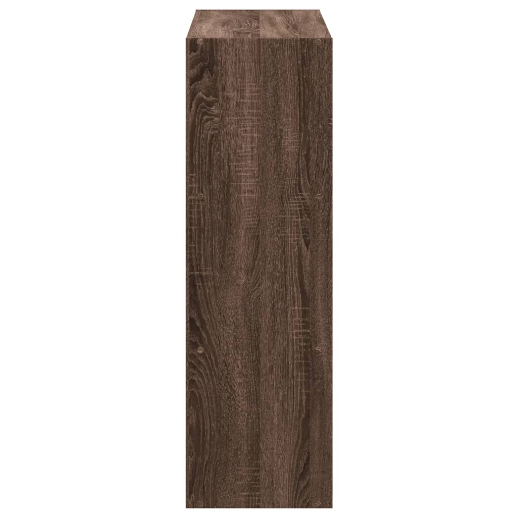 Bibliothèque 102X32X Bois D'ingénierie Chêne Marron