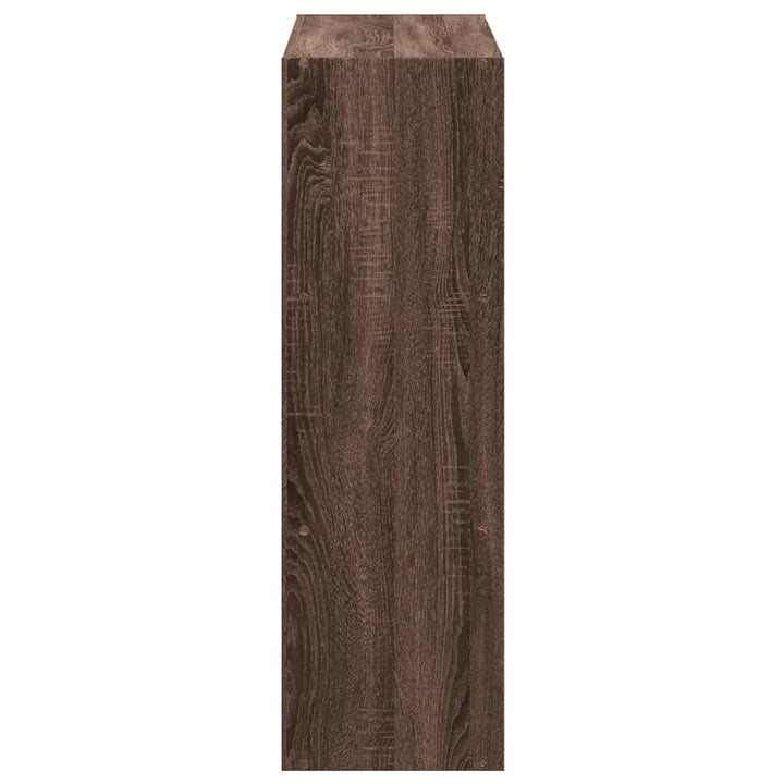 Bibliothèque 102X32X Bois D'ingénierie Chêne Marron