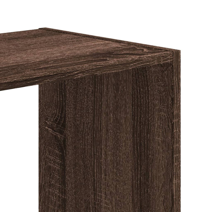 Bibliothèque 102X32X Bois D'ingénierie Chêne Marron