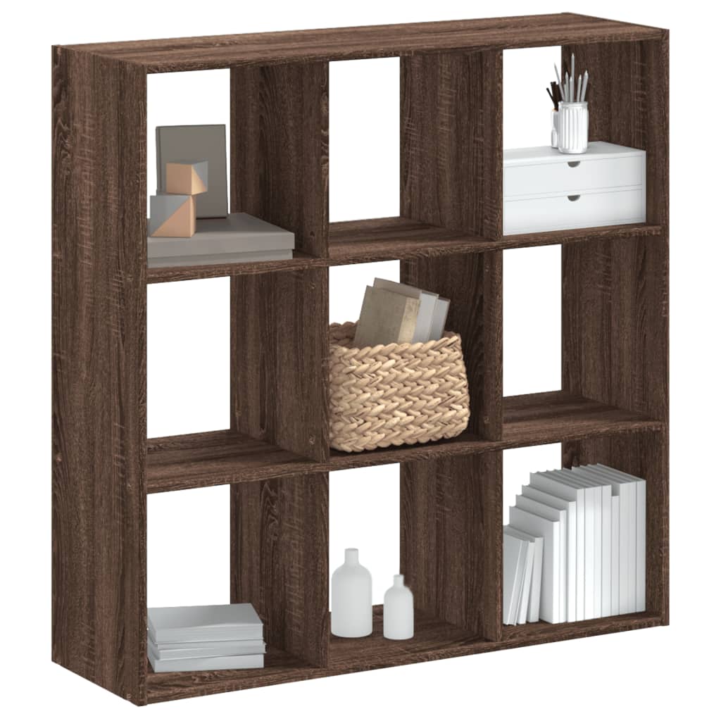 Bibliothèque 102X32X Bois D'ingénierie Chêne Marron