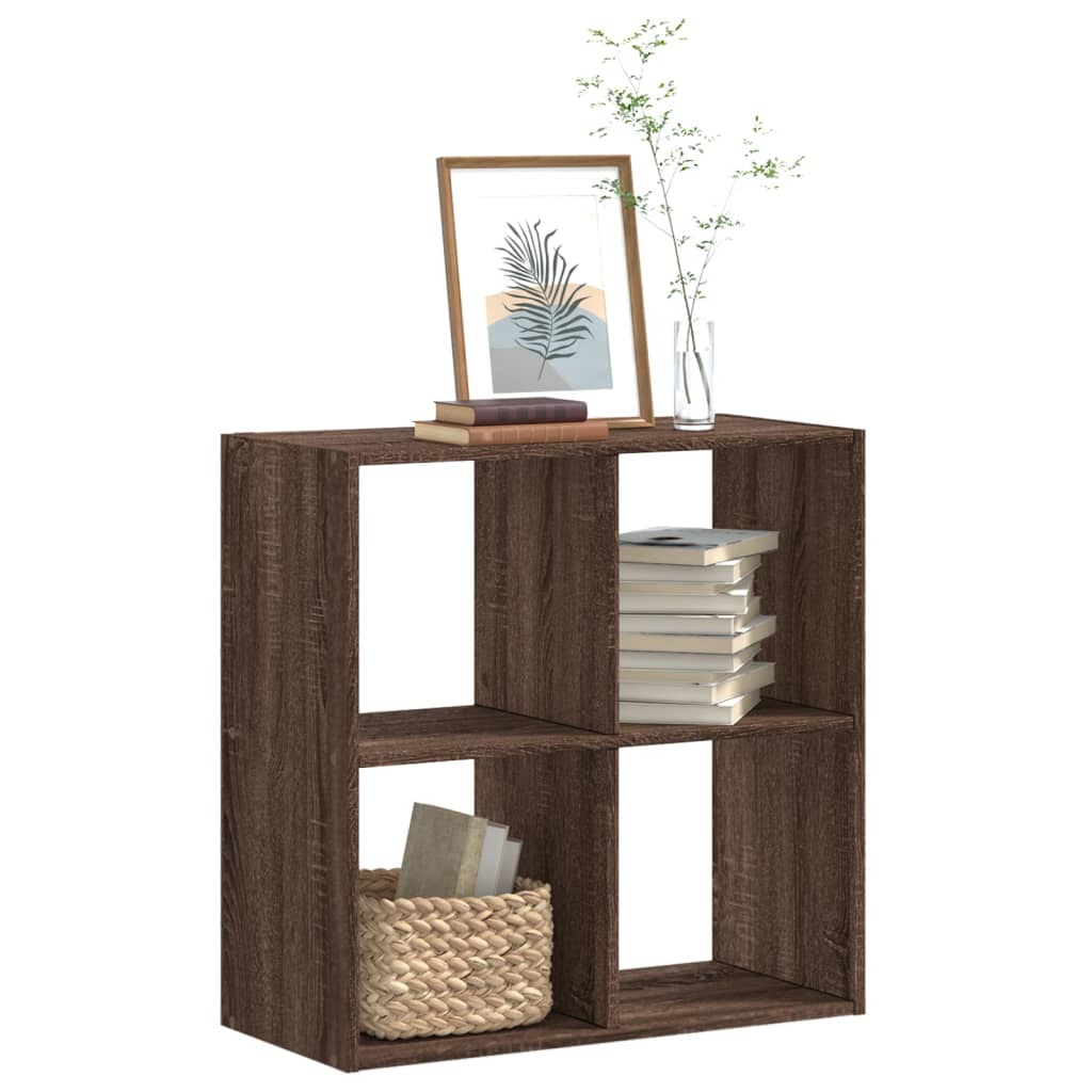 Bibliothèque 102X32X Bois D'ingénierie Chêne Marron