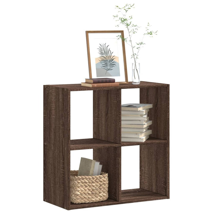 Bibliothèque 102X32X Bois D'ingénierie Chêne Marron