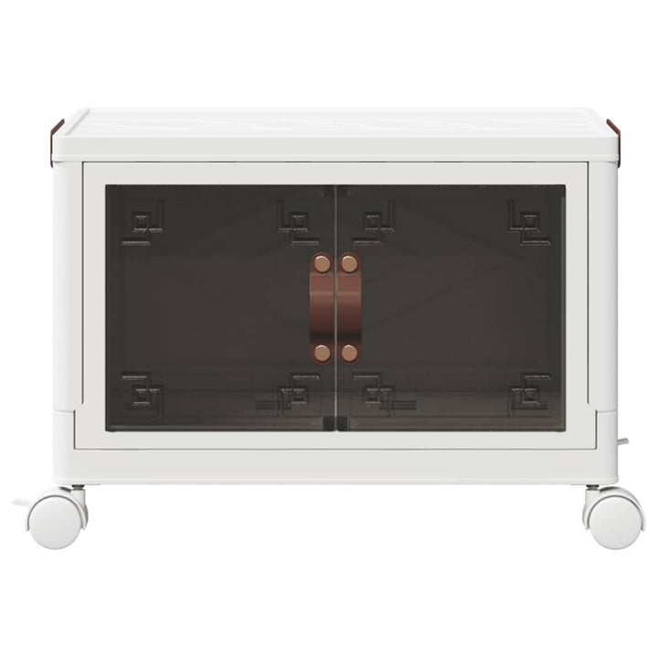 Boîte De Rangement Empilable Avec Roues 28 L 48,5X29,5X33 Cm