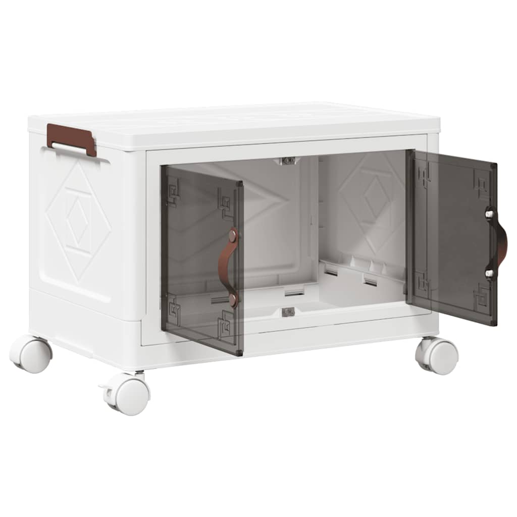 Boîte De Rangement Empilable Avec Roues 28 L 48,5X29,5X33 Cm