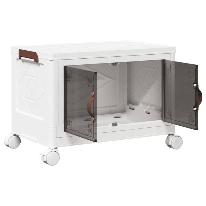 Boîte De Rangement Empilable Avec Roues 28 L 48,5X29,5X33 Cm