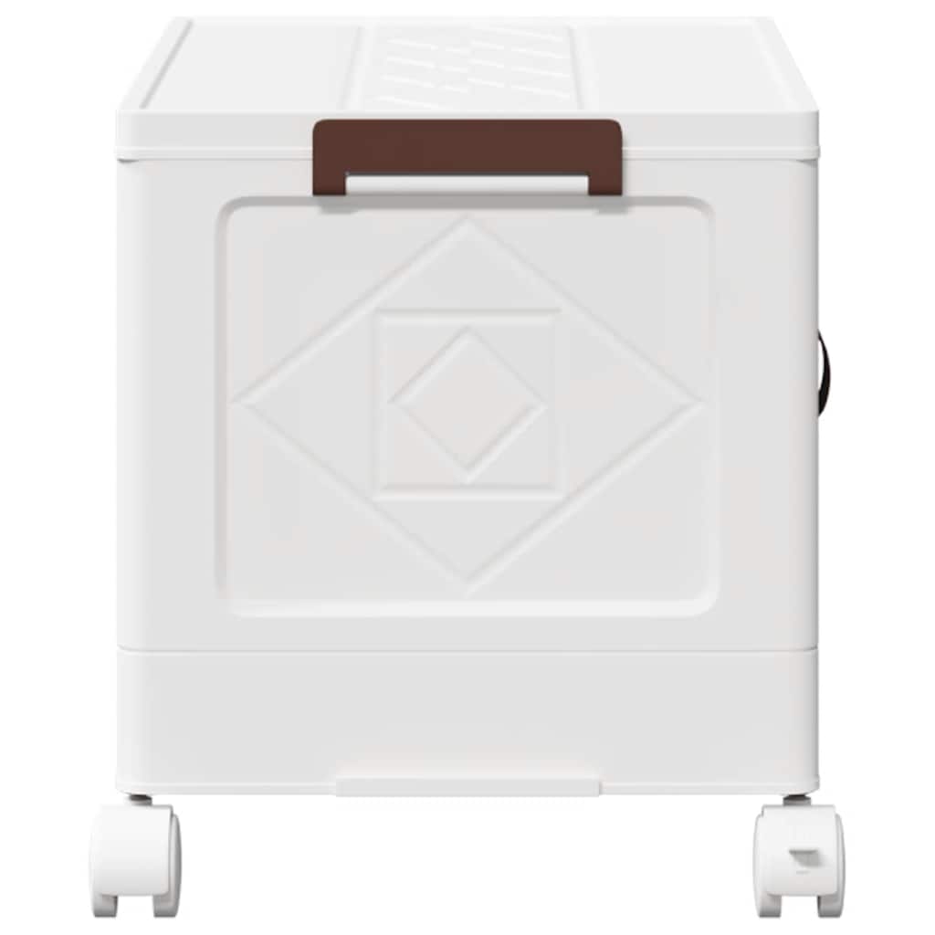 Boîte De Rangement Empilable Avec Roues 28 L 48,5X29,5X33 Cm