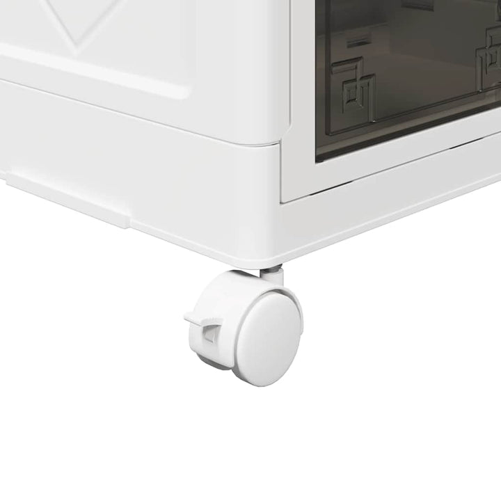 Boîte De Rangement Empilable Avec Roues 28 L 48,5X29,5X33 Cm
