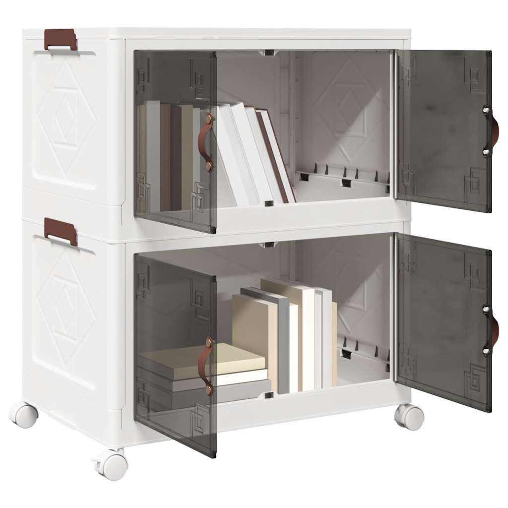Boîte De Rangement Empilable Avec Roues 28 L 48,5X29,5X33 Cm