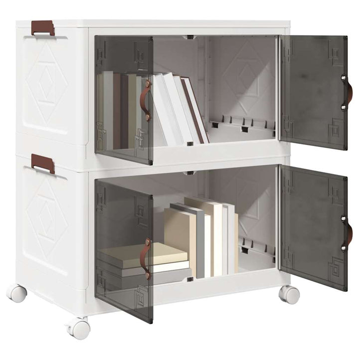 Boîte De Rangement Empilable Avec Roues 28 L 48,5X29,5X33 Cm