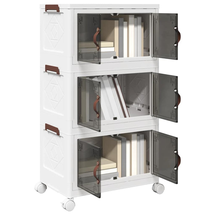 Boîte De Rangement Empilable Avec Roues 28 L 48,5X29,5X33 Cm