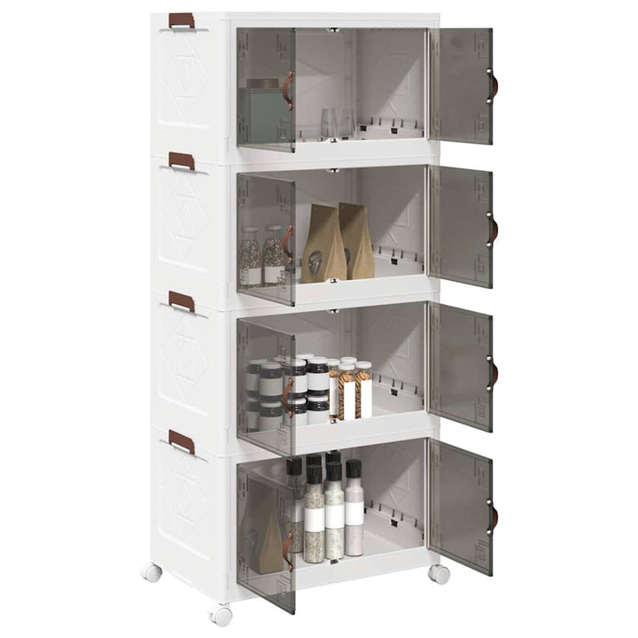 Boîte De Rangement Empilable Avec Roues 28 L 48,5X29,5X33 Cm