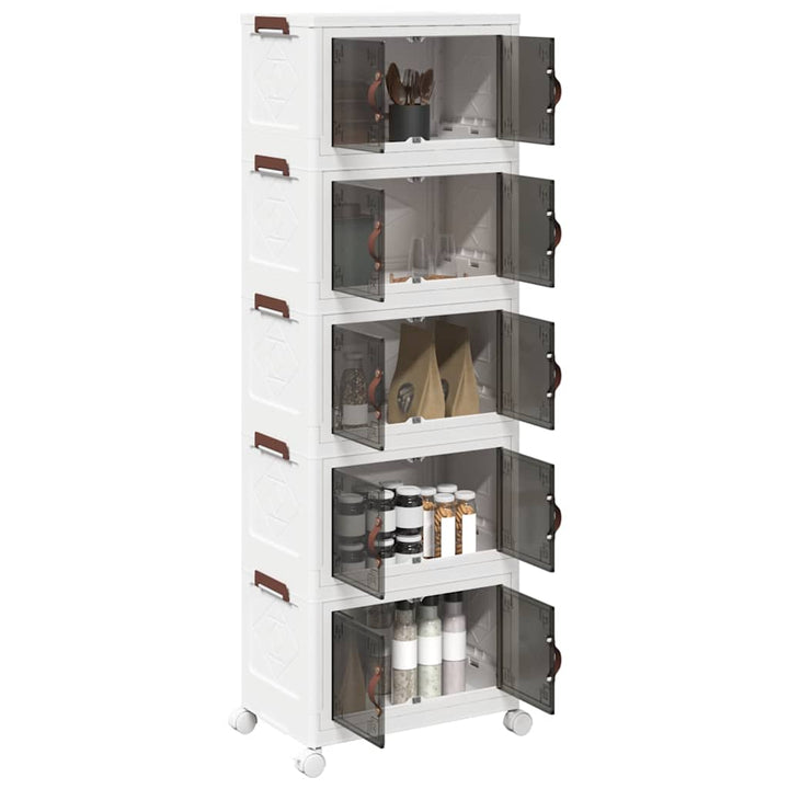 Boîte De Rangement Empilable Avec Roues 28 L 48,5X29,5X33 Cm