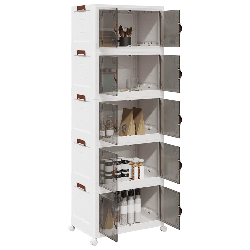 Boîte De Rangement Empilable Avec Roues 28 L 48,5X29,5X33 Cm