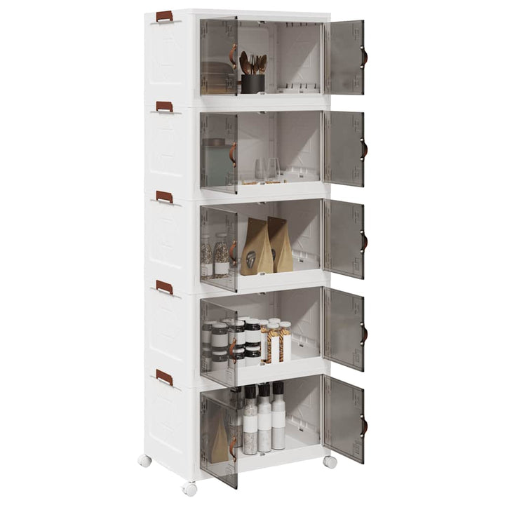 Boîte De Rangement Empilable Avec Roues 28 L 48,5X29,5X33 Cm