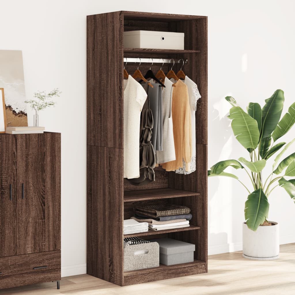 Garde-Robe Bois D'ingénierie Chêne Marron