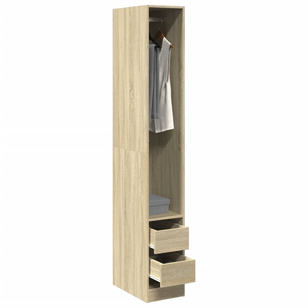 Garde-Robe Bois D'ingénierie Chêne Sonoma