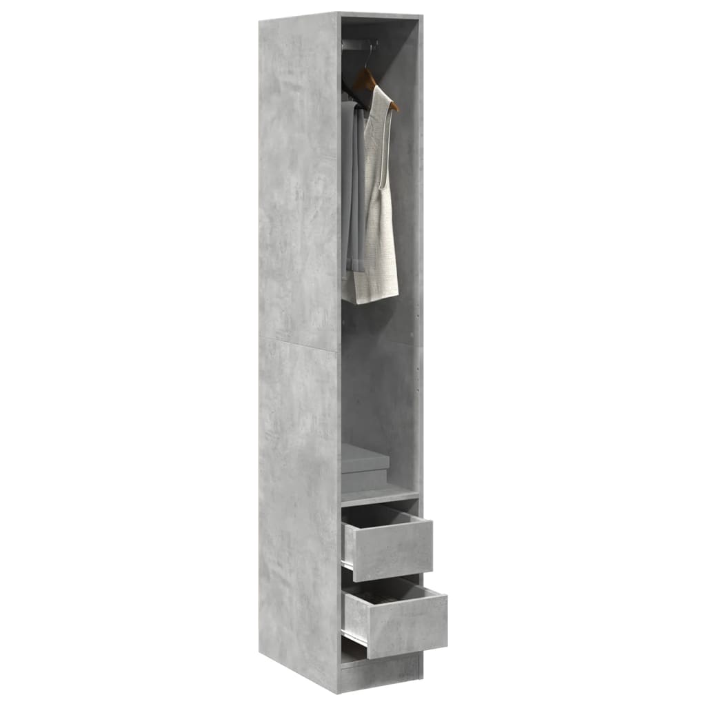 Garde-Robe Aggloméré Gris Béton