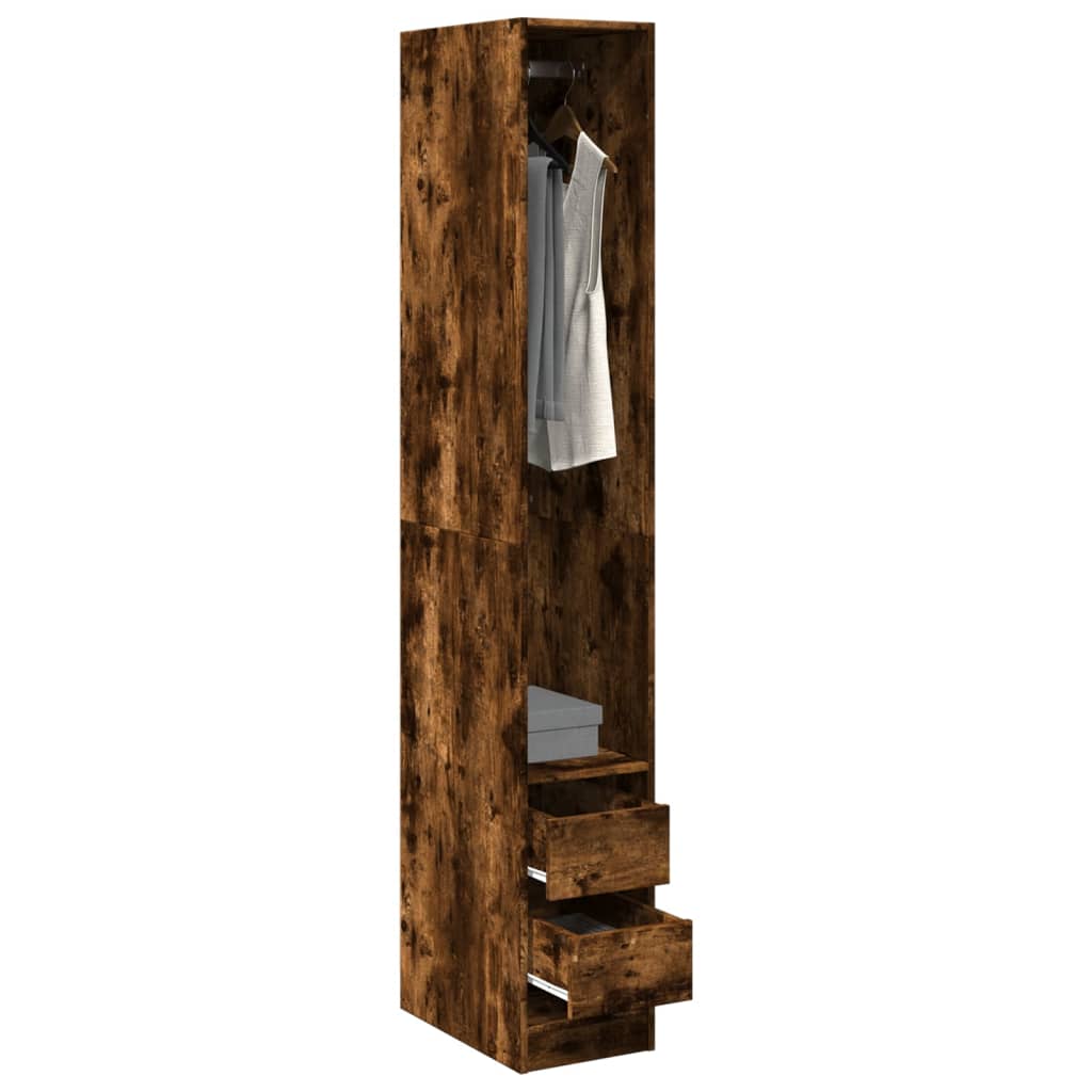 Garde-Robe Bois D'ingénierie Chêne Fumé