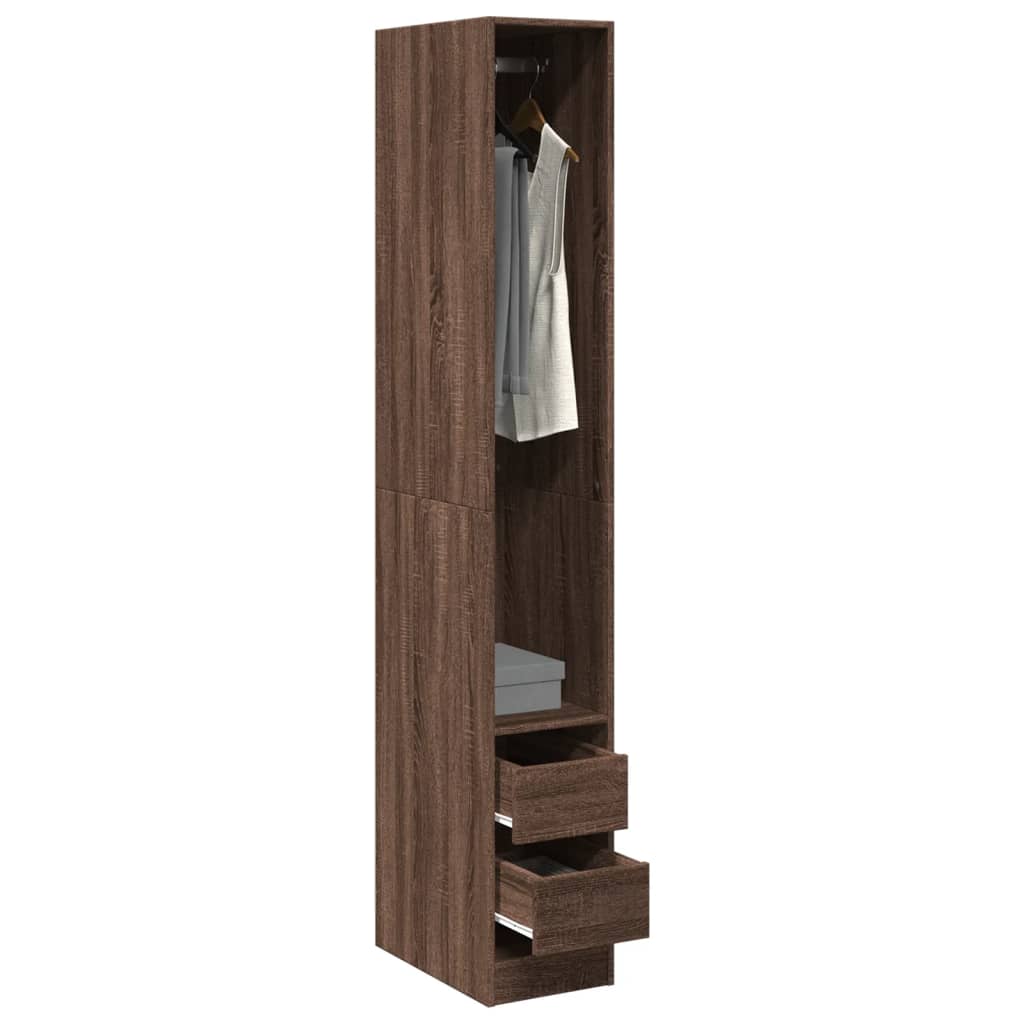 Garde-Robe Bois D'ingénierie Chêne Marron
