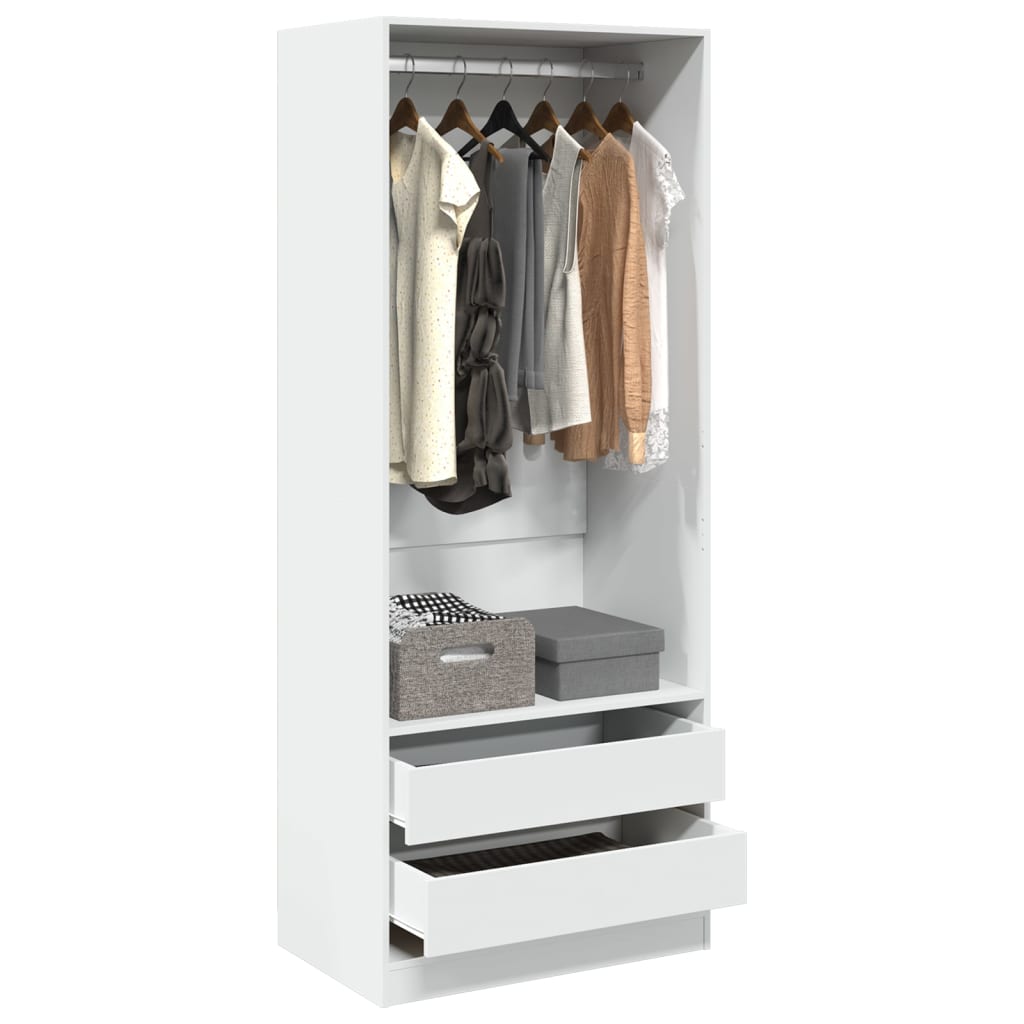 Garde-Robe Bois D'ingénierie Blanc
