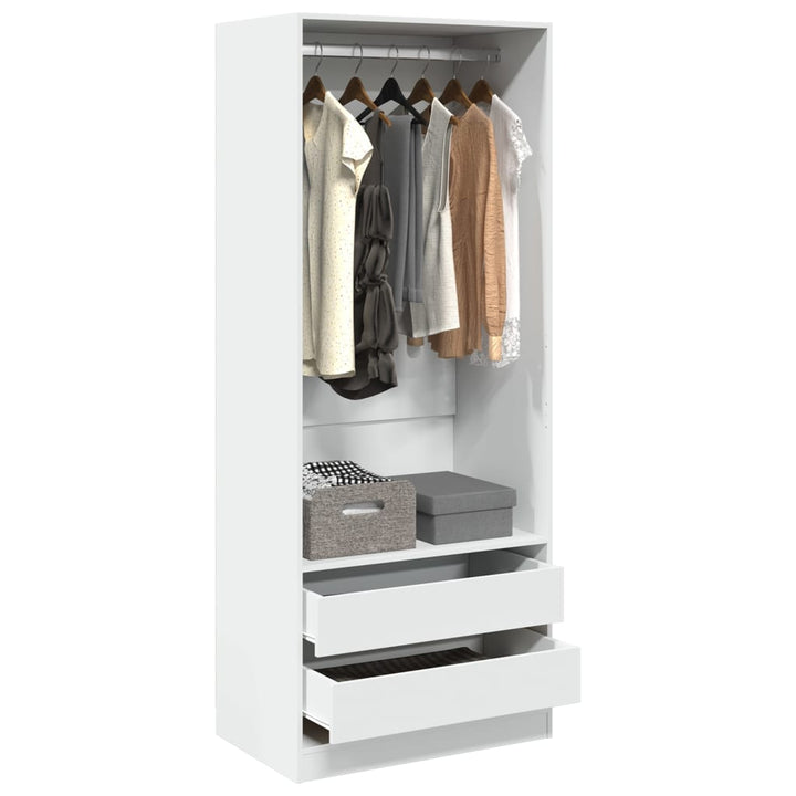 Garde-Robe Bois D'ingénierie Blanc