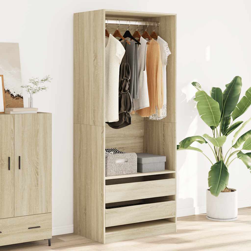Garde-Robe Bois D'ingénierie Chêne Sonoma