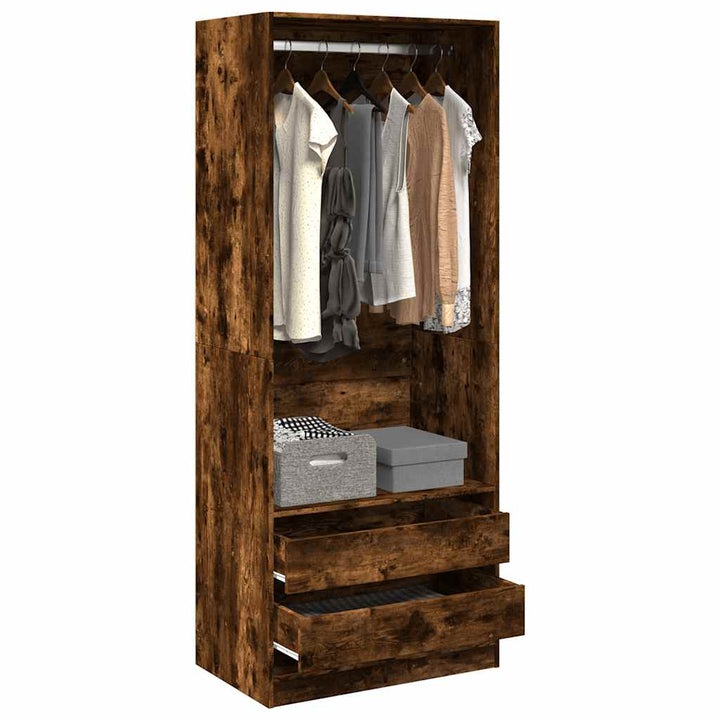Garde-Robe Bois D'ingénierie Chêne Fumé