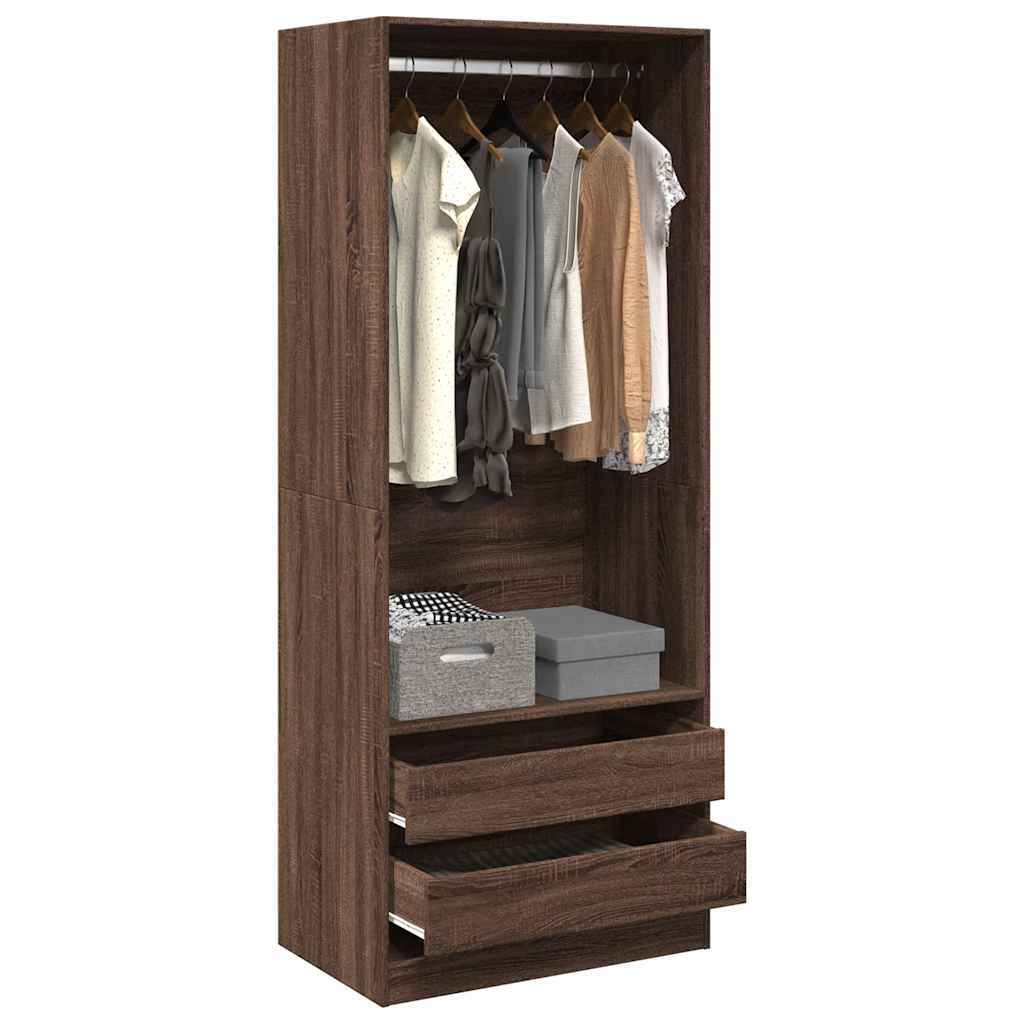Garde-Robe Bois D'ingénierie Chêne Marron