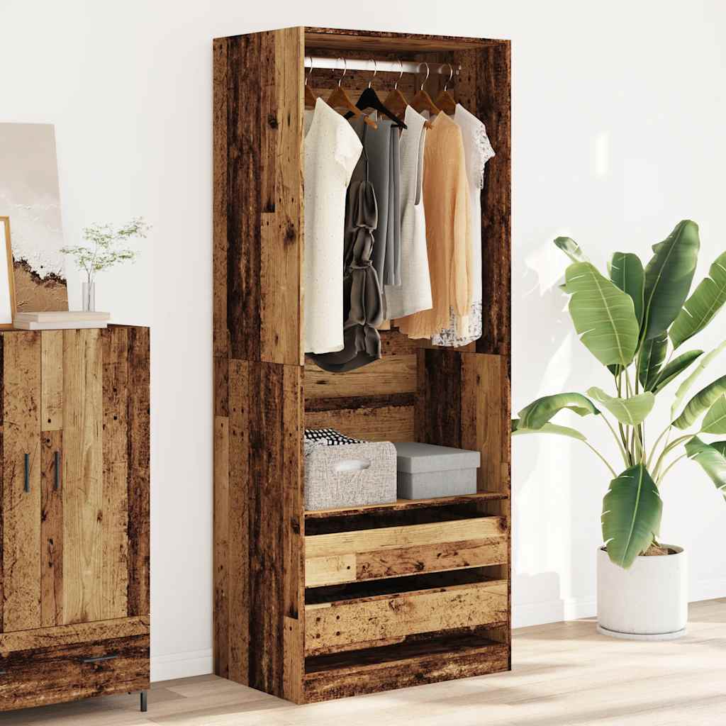 Garde-Robe Bois D'ingénierie Vieux Bois