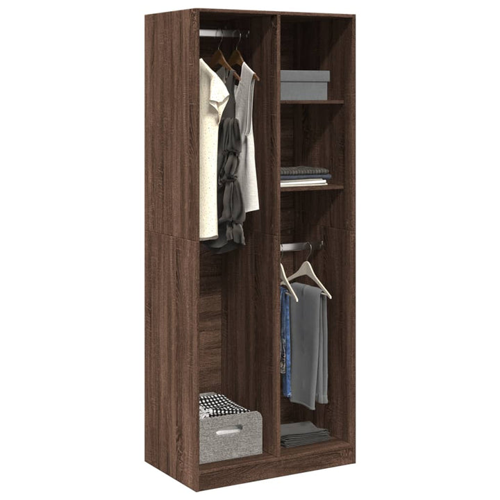 Garde-Robe Bois D'ingénierie Chêne Marron