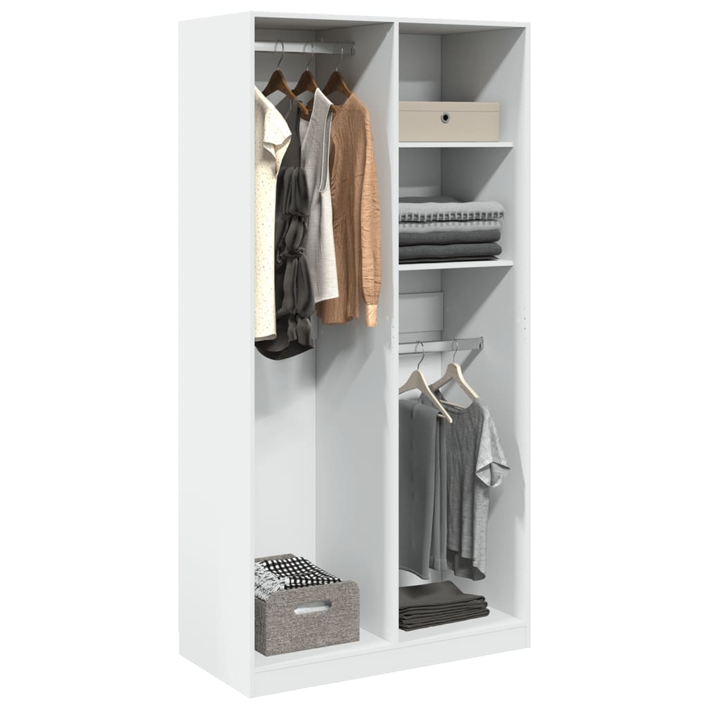 Garde-Robe Bois D'ingénierie Blanc