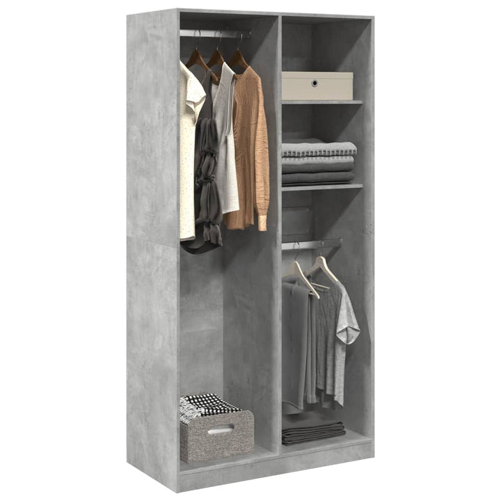 Garde-Robe Aggloméré Gris Béton