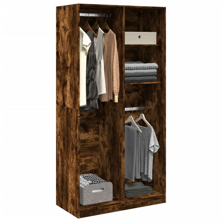 Garde-Robe Bois D'ingénierie Chêne Fumé