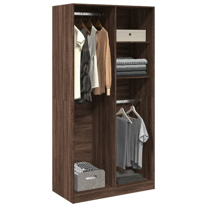 Garde-Robe Bois D'ingénierie Chêne Marron