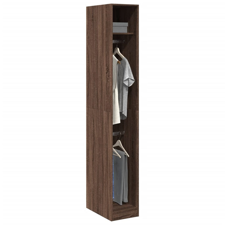 Garde-Robe Bois D'ingénierie Chêne Marron