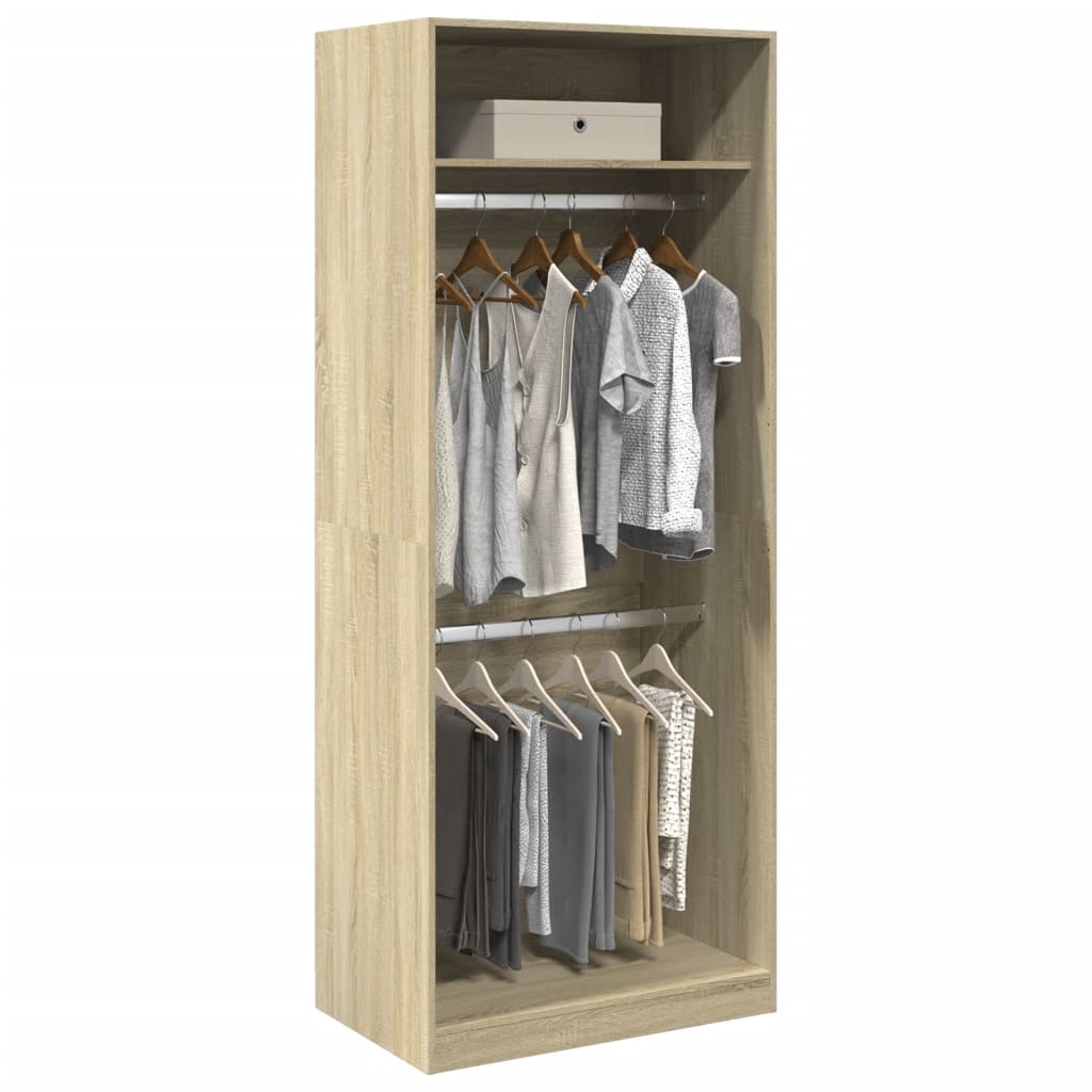 Garde-Robe Bois D'ingénierie Chêne Sonoma