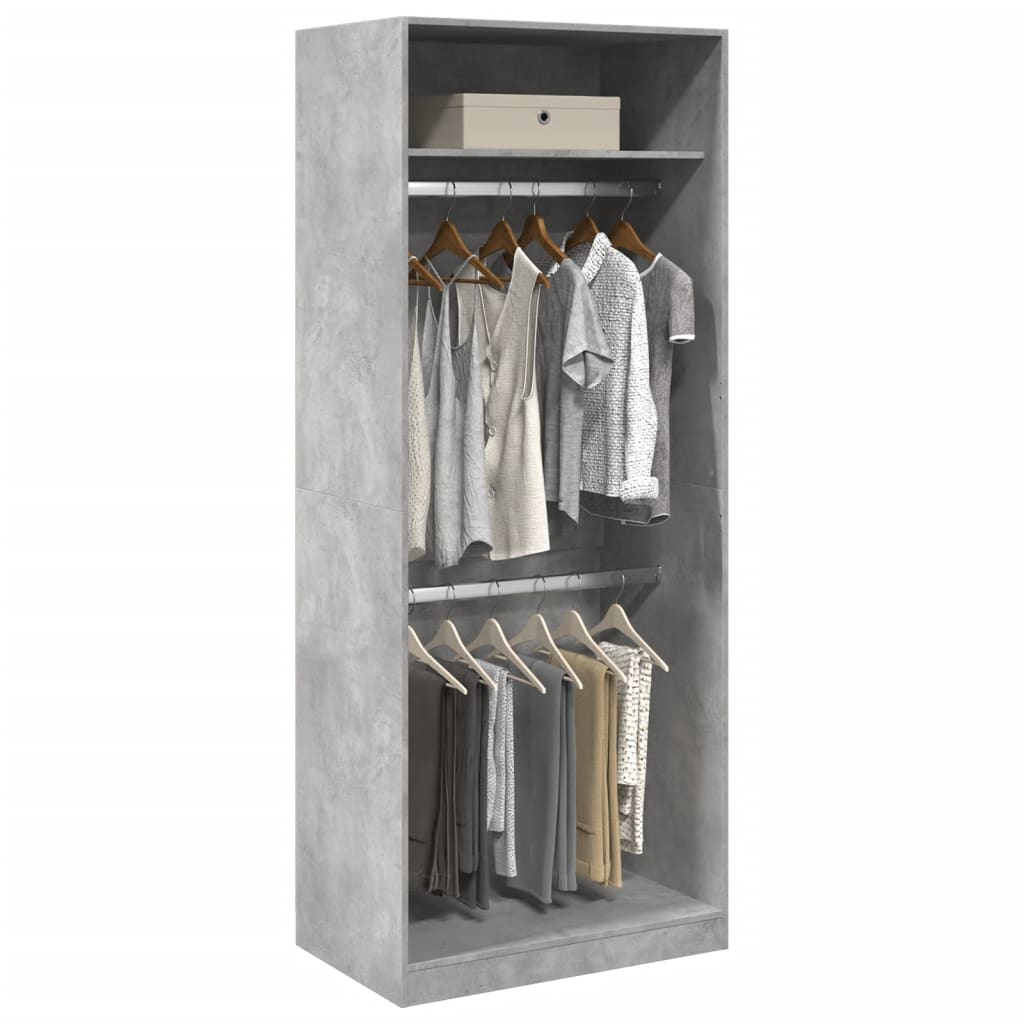 Garde-Robe Aggloméré Gris Béton