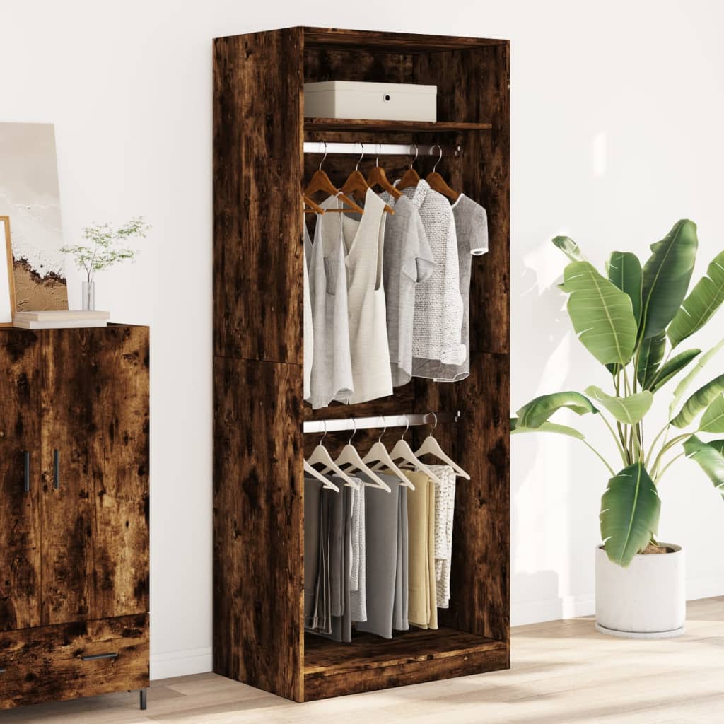 Garde-Robe Bois D'ingénierie Chêne Fumé