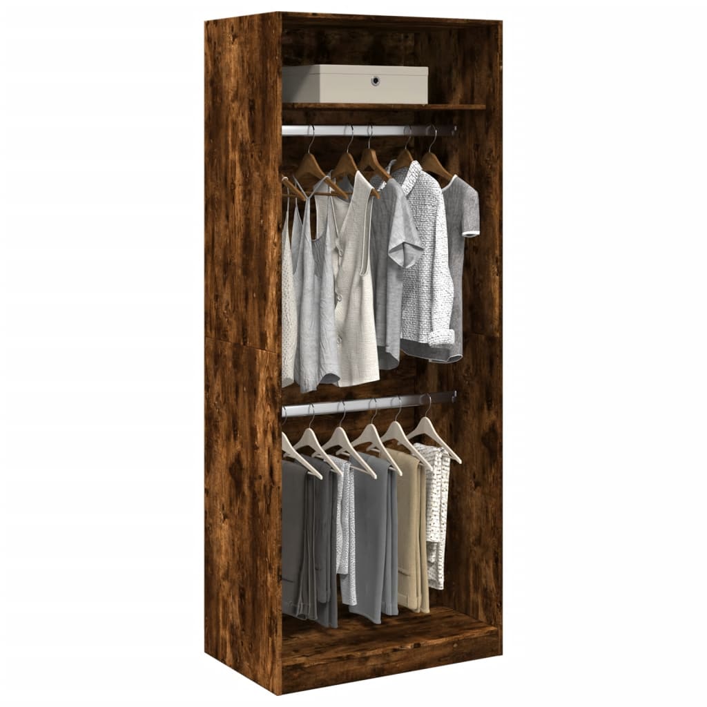 Garde-Robe Bois D'ingénierie Chêne Fumé